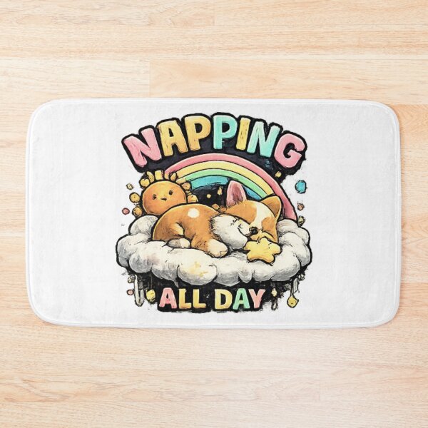 Item preview, Napping All Day Cute Sleeping Cat Shirt designed and sold by Cavalier-org.