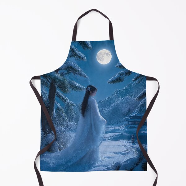 Item preview, Winter Moon Spirit – Yuki Onna Japanese Folklore Snow Ghost Woman Art designed and sold by kaxymax.