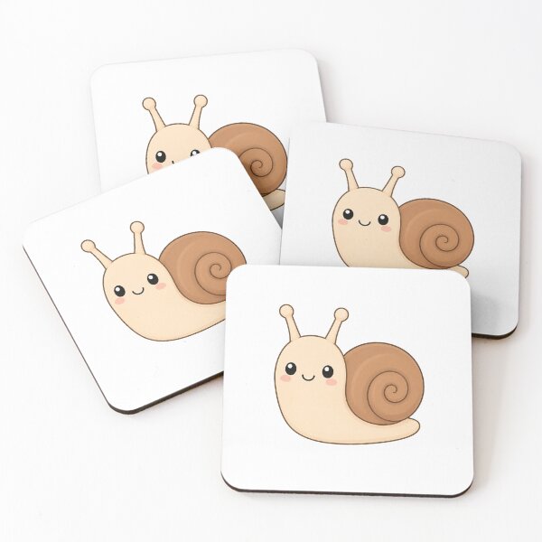 Item preview, Cute Kawaii Snail – Adorable Happy Snail Cartoon designed and sold by Seculinator.