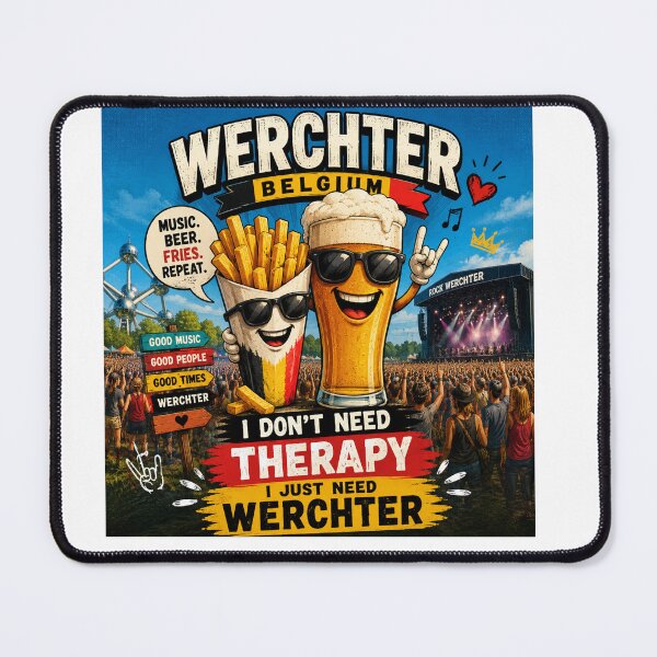 Item preview, I Don’t Need Therapy I Just Need Werchter T-Shirt | Funny Rock Werchter Belgium Festival Shirt | Music, Beer & Fries Graphic Tee designed and sold by Sushikidsntoddlers.