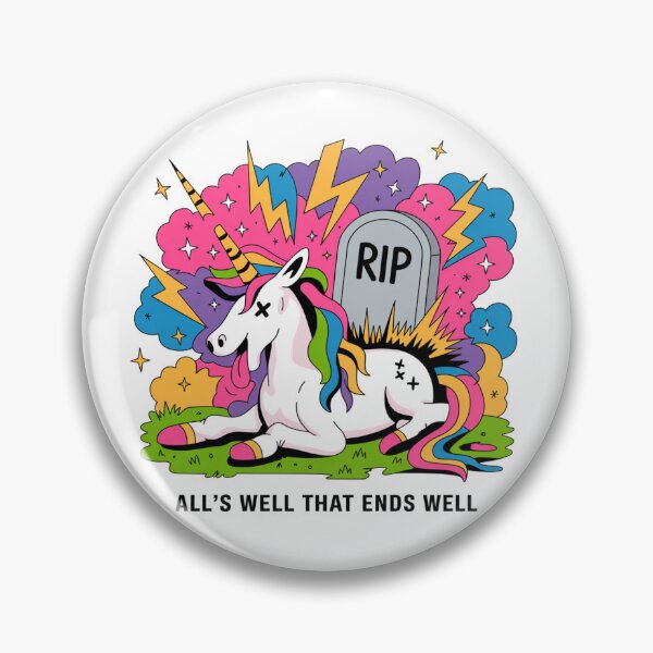 Item preview, All's Well That Ends Well Dead Unicorn Art designed and sold by LukaRealm.