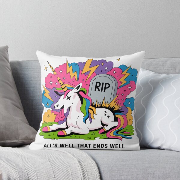 Item preview, All's Well That Ends Well Dead Unicorn Art designed and sold by LukaRealm.