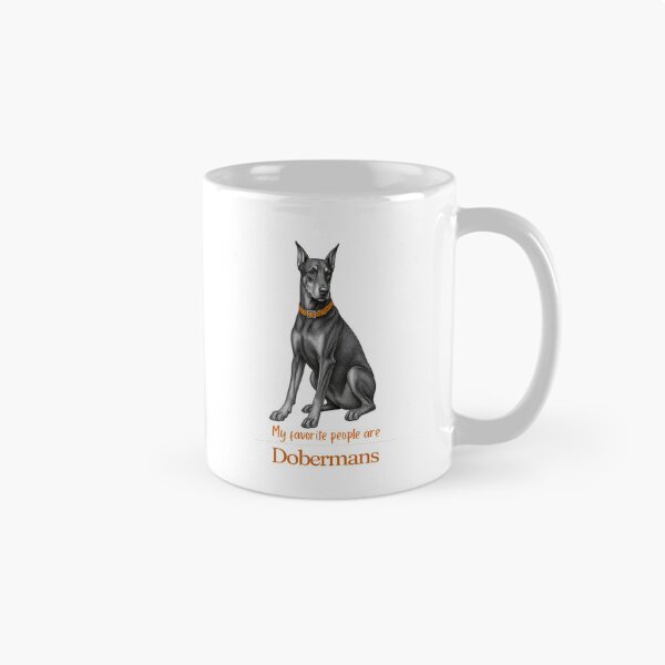 Item preview, My Favorite People Are Dobermans | Doberman Mom Dad Gift | Doberman Christmas Gift | Birthday Gift | Doberman Pinscher Dobie Shirt Mug designed and sold by The Frog.
