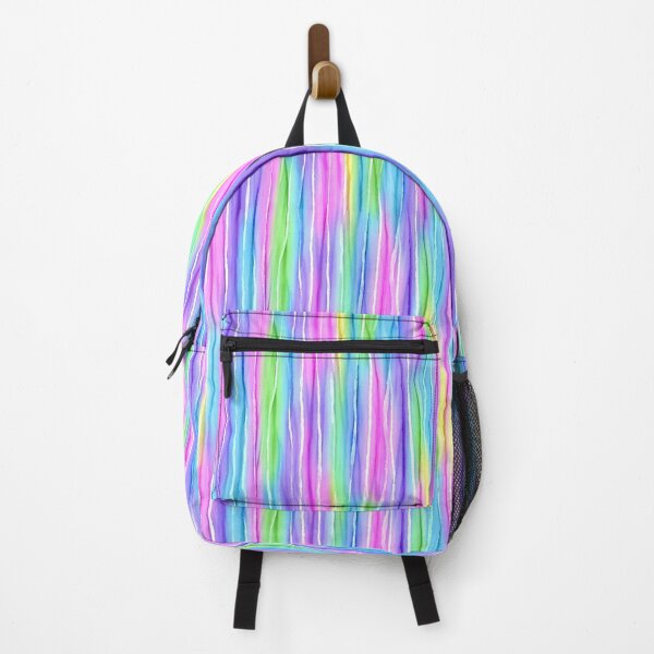 Item preview, Neon Watercolor Stripe And Rainbow Pattern designed and sold by igraphixart.