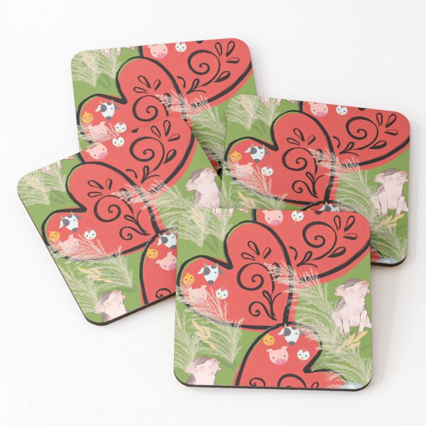 Item preview, Pig and heart farm design designed and sold by Extremeallie.