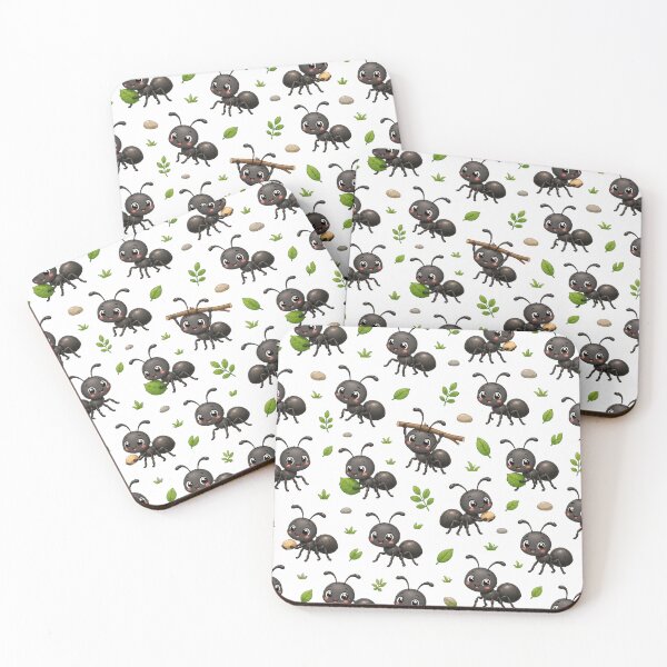 Item preview, Cute Ant Pattern – Adorable Kawaii Ant Seamless Design designed and sold by Seculinator.