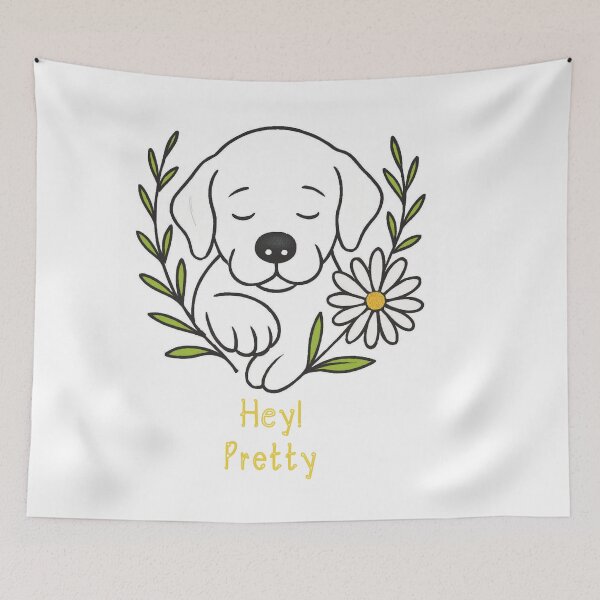 Item preview, Whimsical Hand-Drawn Puppy Illustration Analysis designed and sold by Senorona.