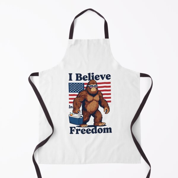 Item preview, I Believe In Freedom Funny Patriotic Bigfoot Sasquatch 4th of July designed and sold by Meadowmood.