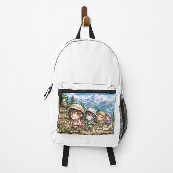 Item preview, Cute Chibi Girls Hiking a Mountain Trail designed and sold by konkapo00.