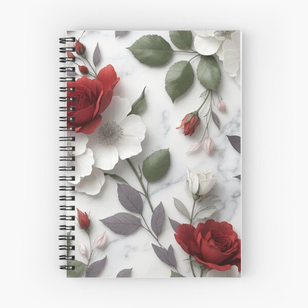 Item preview, Red Rose Marble Floral Design designed and sold by IntelliMindDesigns.