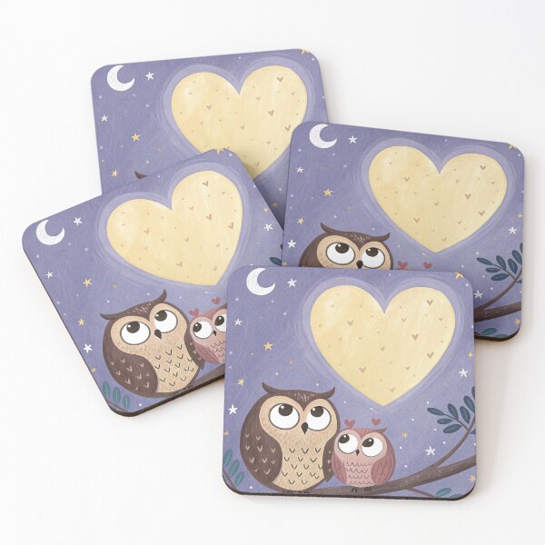 Item preview, Heart Owl designed and sold by Sprinkelo.