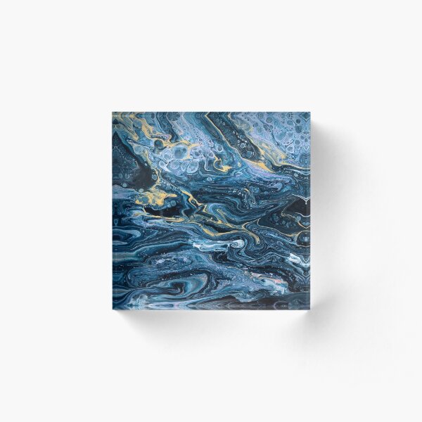 Acrylic Marble Pour Painting Acrylic Block