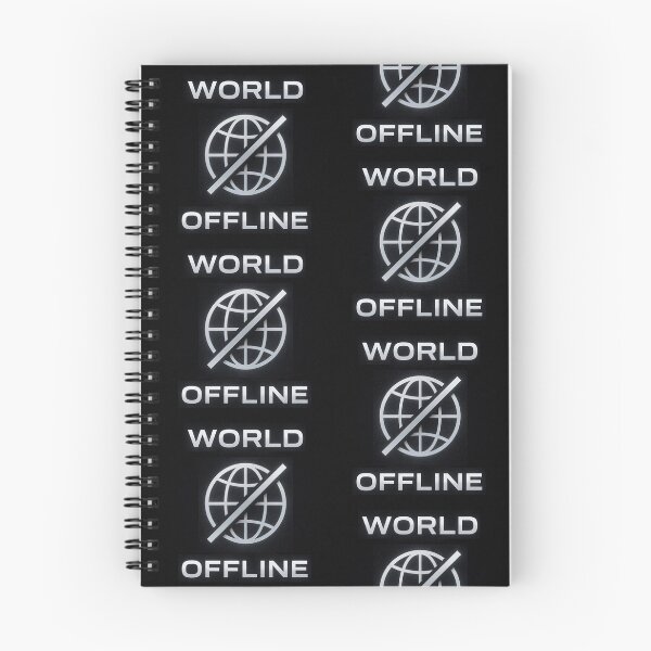 Item preview, World Offline – Disconnect Mode Minimal Aesthetic Design designed and sold by Mad Factory Designs.