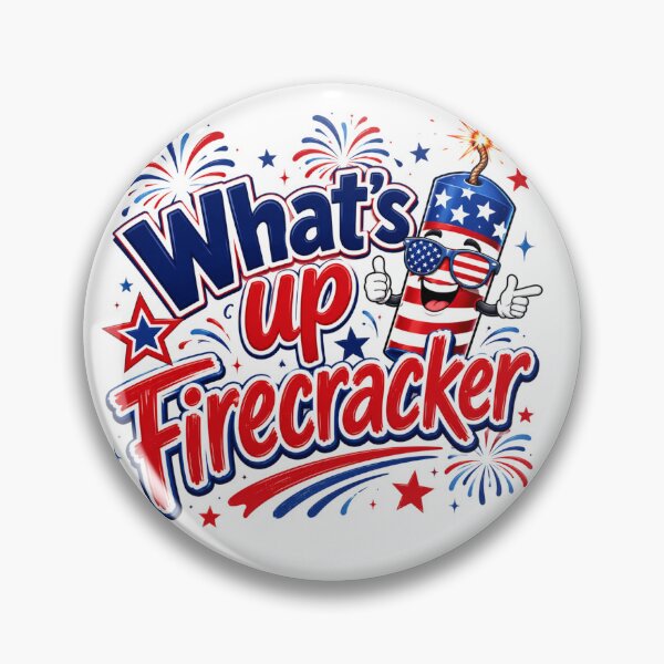 Item preview, What's up Firecracker 4th of July design designed and sold by manytshirts.