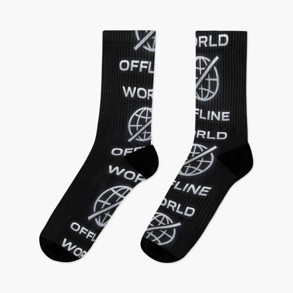 Item preview, World Offline – Disconnect Mode Minimal Aesthetic Design designed and sold by Mad Factory Designs.