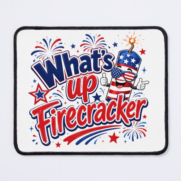 Item preview, What's up Firecracker 4th of July design designed and sold by manytshirts.