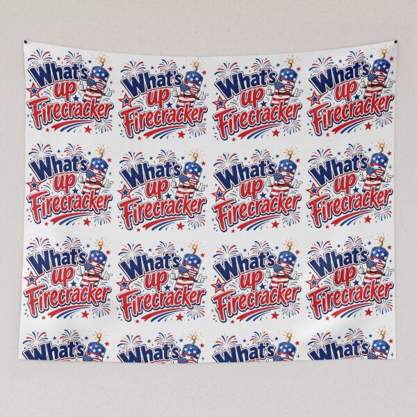 Item preview, What's up Firecracker 4th of July design designed and sold by manytshirts.
