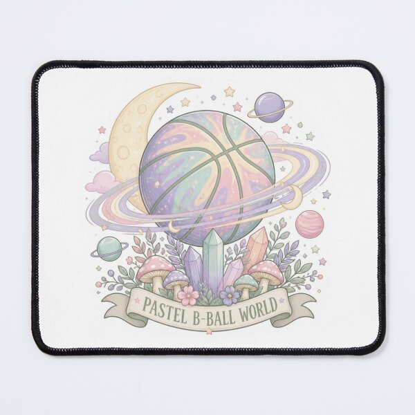 Item preview, Pastel Cosmic Basketball Planet Dreamy Illustration designed and sold by Nova Blend.