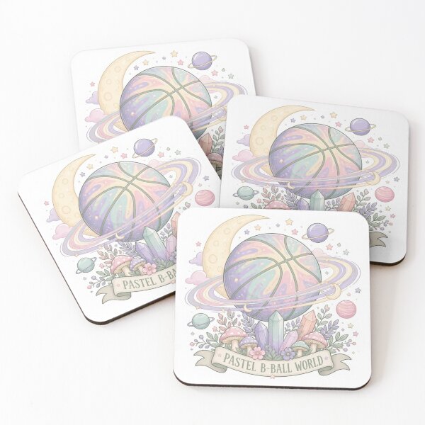 Item preview, Pastel Cosmic Basketball Planet Dreamy Illustration designed and sold by Nova Blend.