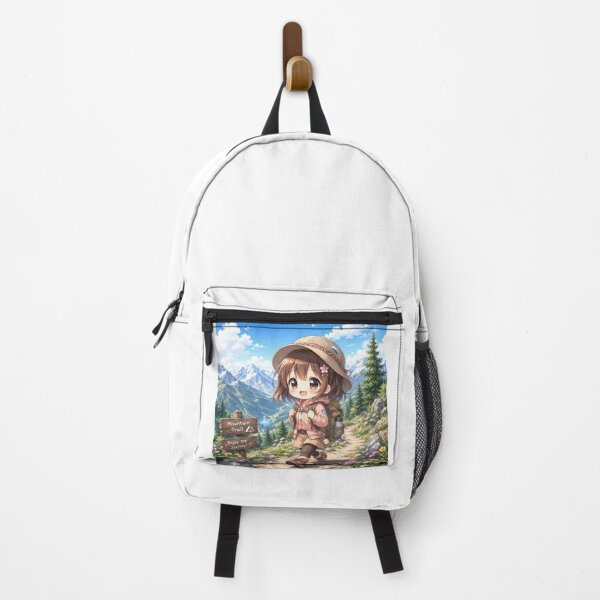 Item preview, Kawaii Chibi Mountain Trail Adventure Girl designed and sold by konkapo00.