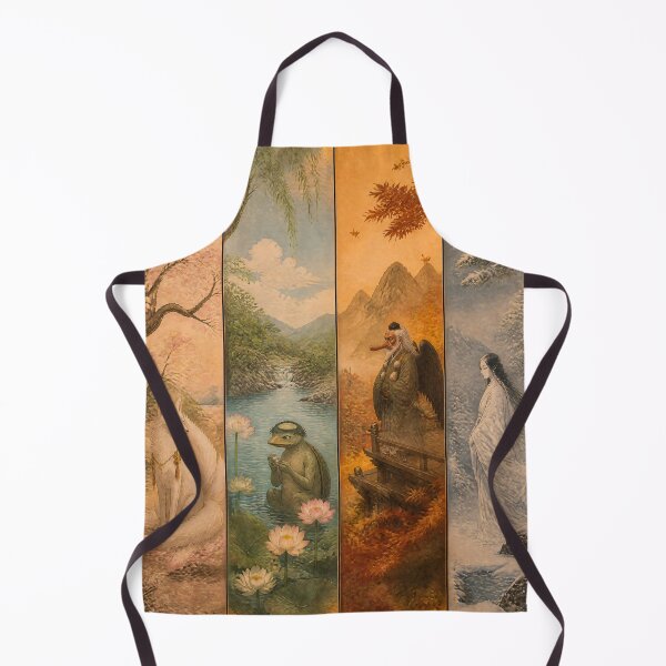 Item preview, Japanese Folklore Art – Four Seasons Yokai Collection with Kitsune Kappa Tengu and Yuki Onna designed and sold by kaxymax.