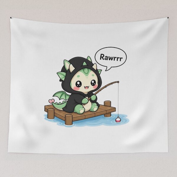 Item preview, Tiny Dragon Fishing designed and sold by Icareis-Studios.