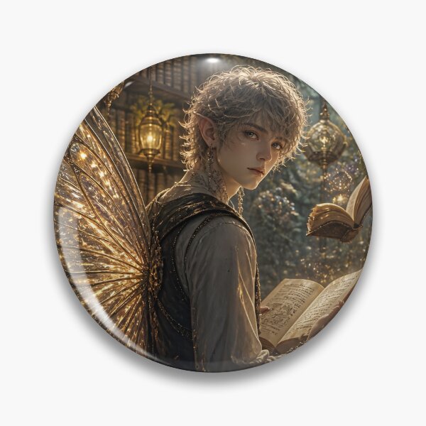 Item preview, Fairy Librarian with Spellbooks designed and sold by sigmaartstudio.
