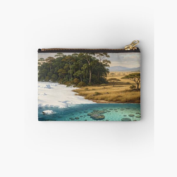 Item preview, Global Biome Fusion of Snow, Forest, Savanna and Ocean in One Harmonious Planet Scene designed and sold by FotoworldEdel.