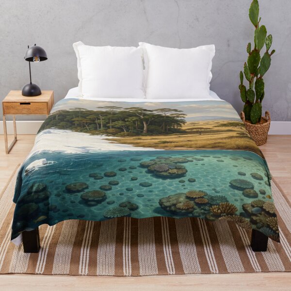 Item preview, Global Biome Fusion of Snow, Forest, Savanna and Ocean in One Harmonious Planet Scene designed and sold by FotoworldEdel.