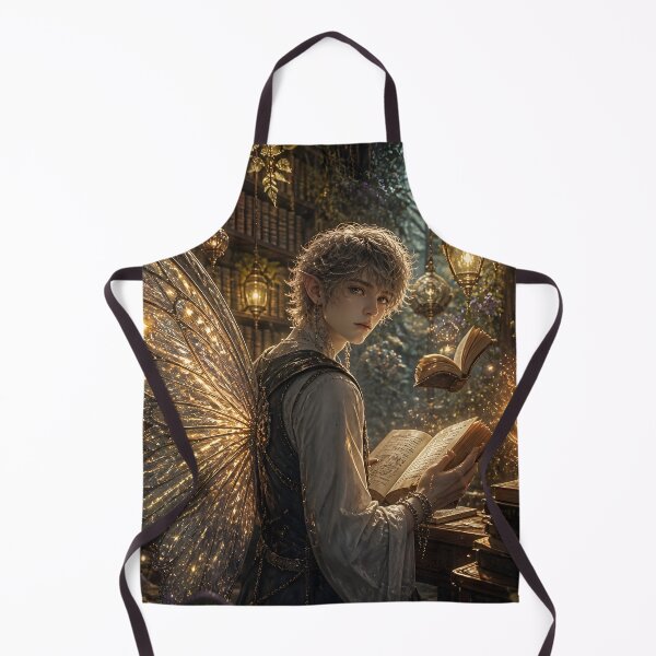 Item preview, Fairy Librarian with Spellbooks designed and sold by sigmaartstudio.