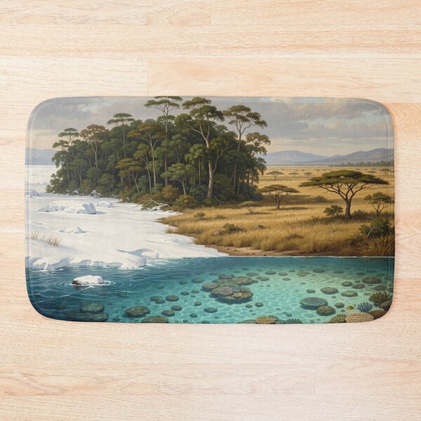 Item preview, Global Biome Fusion of Snow, Forest, Savanna and Ocean in One Harmonious Planet Scene designed and sold by FotoworldEdel.