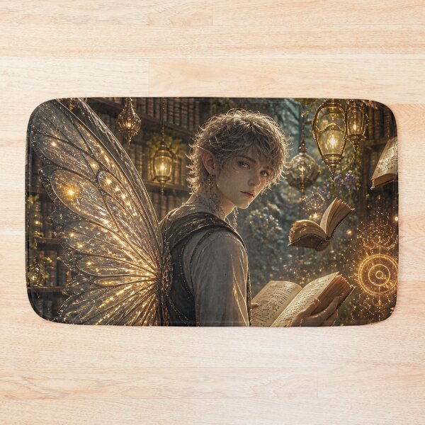 Item preview, Fairy Librarian with Spellbooks designed and sold by sigmaartstudio.
