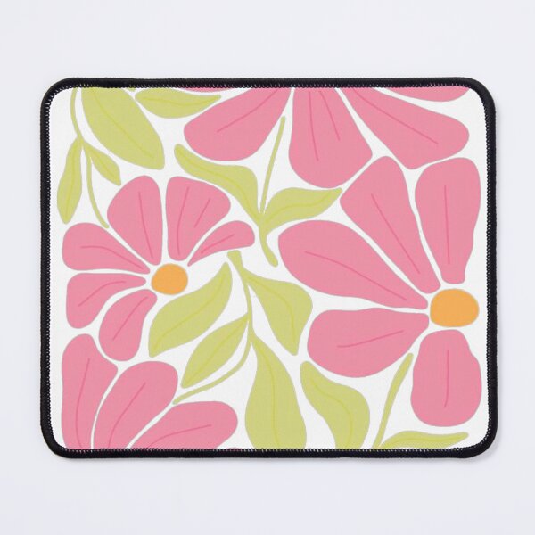 Item preview, Pink Floral Botanical Print | Retro Daisy Flower Design | Cottagecore Garden Art designed and sold by The-SilentPlace.