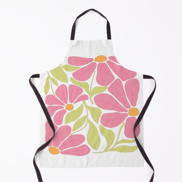 Item preview, Pink Floral Botanical Print | Retro Daisy Flower Design | Cottagecore Garden Art designed and sold by The-SilentPlace.