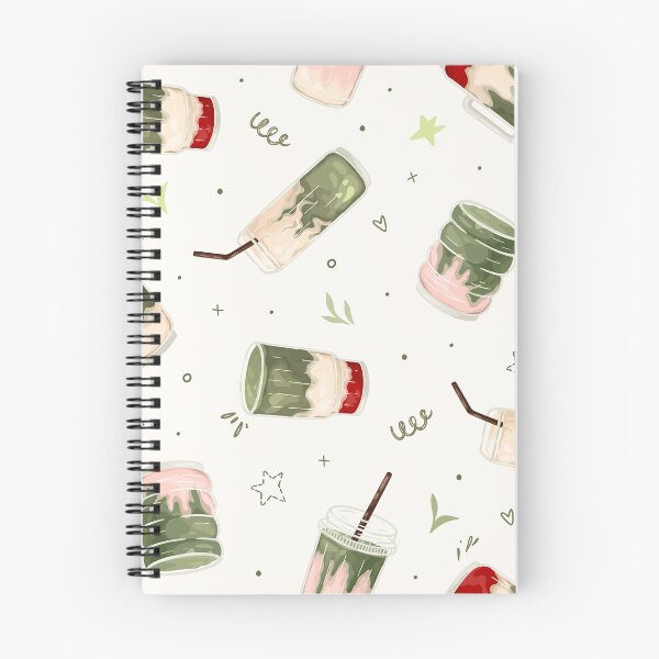 Item preview, Green tea matcha seamless pattern. Strawberry and iced matcha latte. designed and sold by creativecornr.