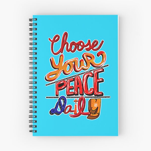 Item preview, Choose Your Peace Daily Motivational Typography designed and sold by Ledocover.