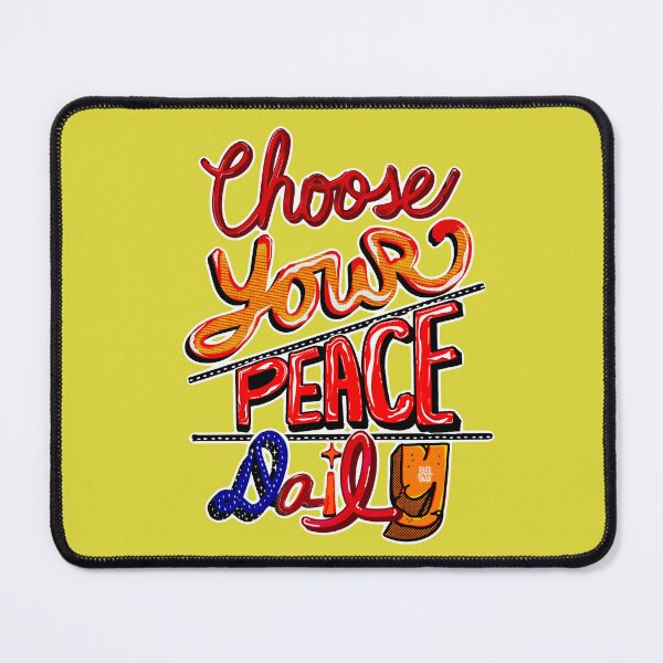 Item preview, Choose Your Peace Daily Motivational Typography designed and sold by Ledocover.