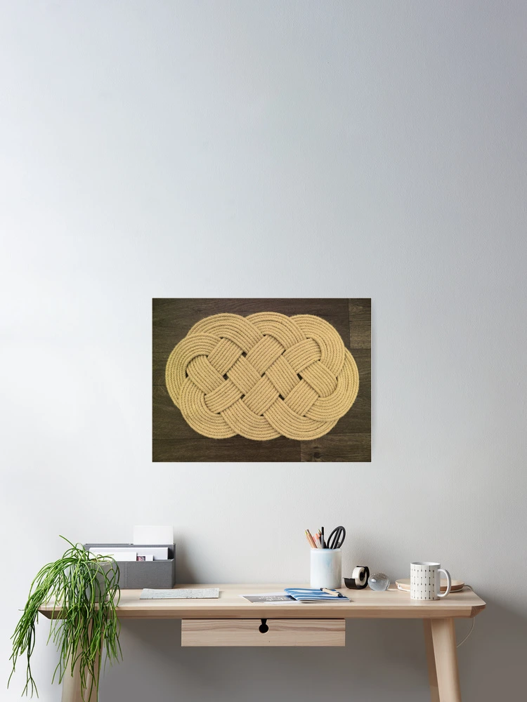 Thumbnail 2 of 3, Poster, Nautical Rope Knot Mat designed and sold by CreativeBridge.