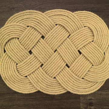 Artwork thumbnail, Nautical Rope Knot Mat by CreativeBridge