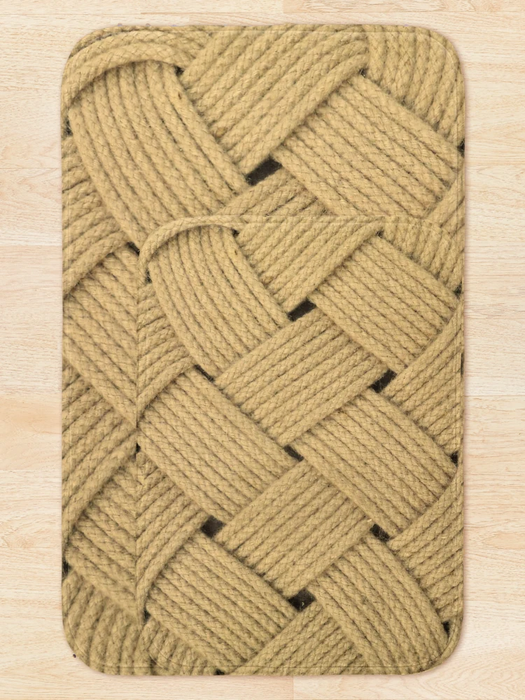 Thumbnail 5 of 6, Bath Mat, Nautical Rope Knot Mat designed and sold by CreativeBridge.
