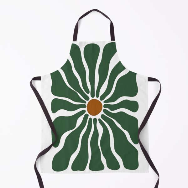 Item preview, Green Abstract Flower Print | Retro Botanical Daisy Art | Groovy Floral Design designed and sold by The-SilentPlace.
