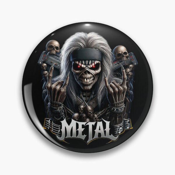 Item preview, Eddie Mascot Tribute Music Skull Art Print designed and sold by DeimosArtIntl.
