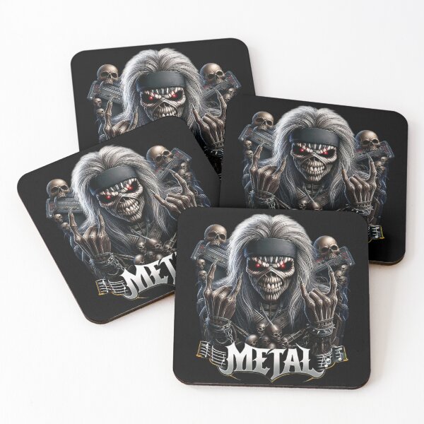 Item preview, Eddie Mascot Tribute Music Skull Art Print designed and sold by DeimosArtIntl.
