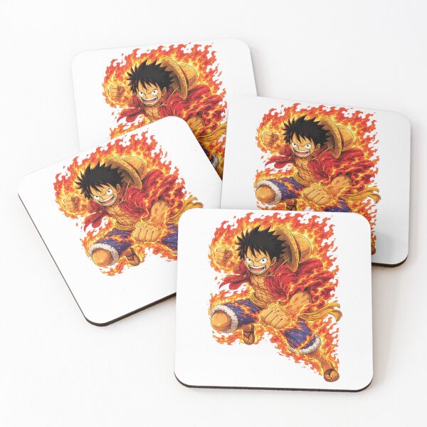 Item preview, Fiery Luffy Anime Action Artwork designed and sold by myJPEG.