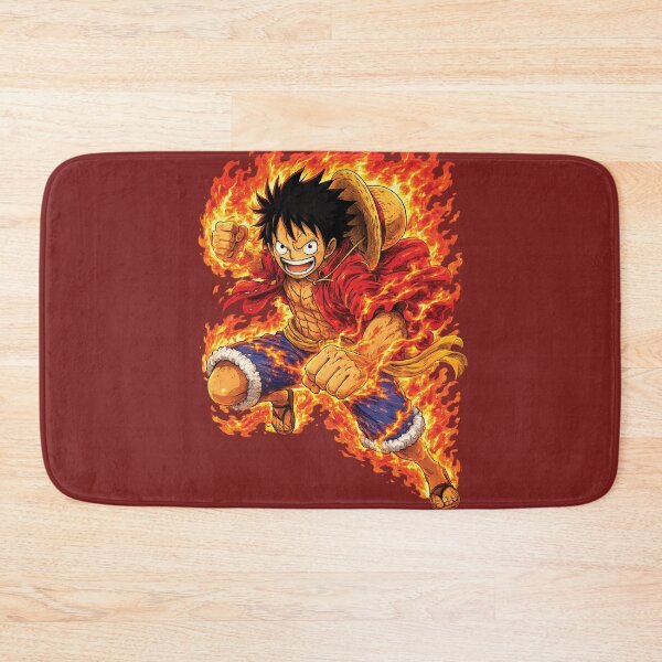 Item preview, Fiery Luffy Anime Action Artwork designed and sold by myJPEG.