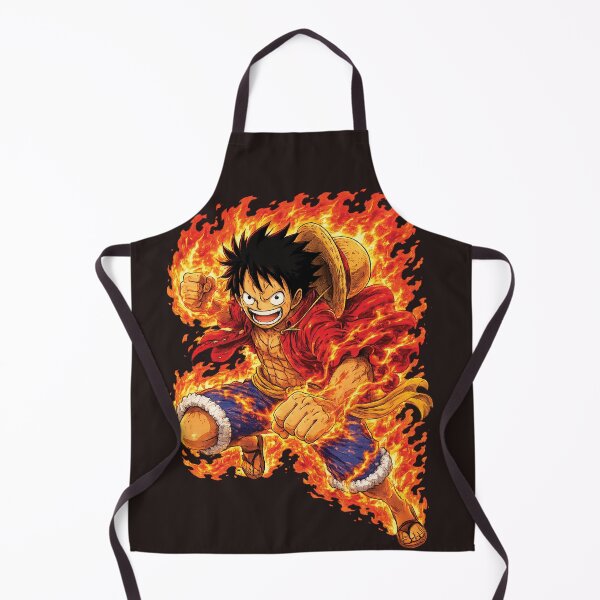 Item preview, Fiery Luffy Anime Action Artwork designed and sold by myJPEG.