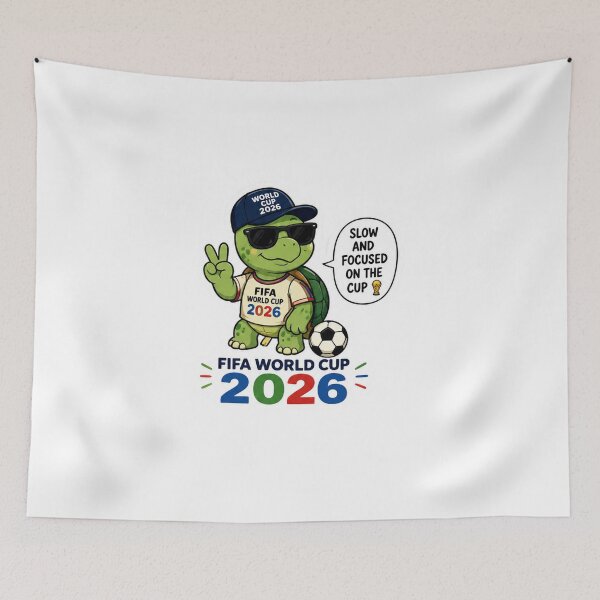 Item preview, Slow and Focused on the Cup Turtol in fifa world cup 2026 Design Sticker ! ?? World Cup 2026 Turtle Sticker – Slow, Steady & Focused on the Cup! designed and sold by Ulikedigital14.