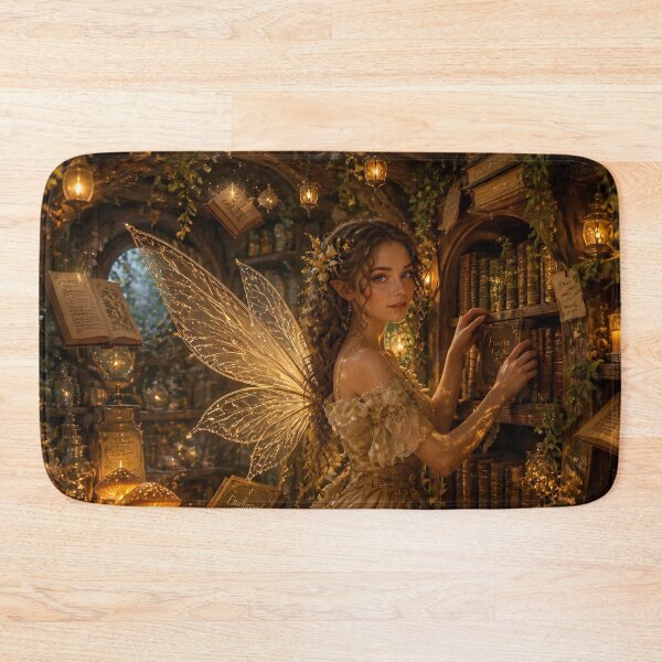 Item preview, Fairy Bookseller in Oak Tree designed and sold by sigmaartstudio.