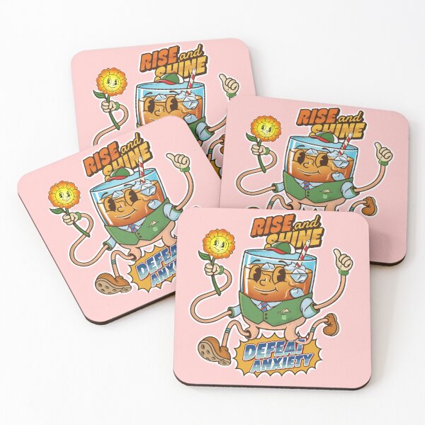 Item preview, Rise and Shine - Defeat Anxiety Retro Cartoon Style designed and sold by Ledocover.