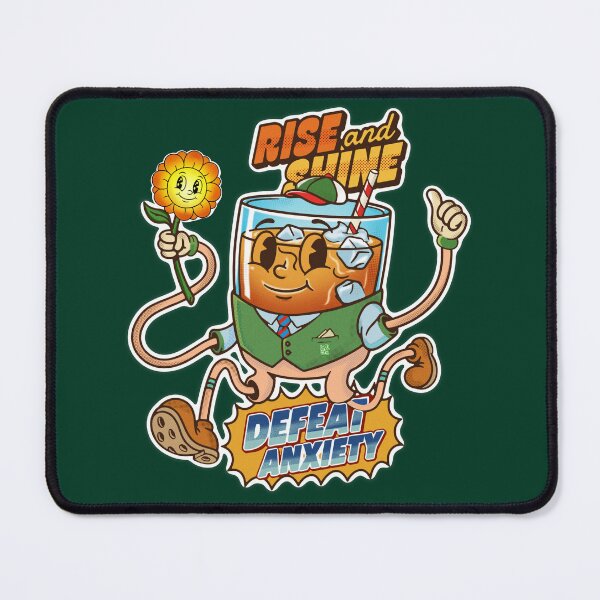 Item preview, Rise and Shine - Defeat Anxiety Retro Cartoon Style designed and sold by Ledocover.